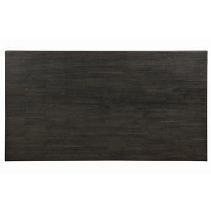 English Elm Distressed Walnut Ladder Back Side Chairs Set of 2 — Rustic Solid Acacia Dining Chairs with Tapered Legs, Timeless Charm B062P182729