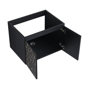 English Elm 24'' Floating Wall-Mounted Bathroom Vanity With Ceramic Sink, Soft-Close Doors & Modern Design P1 W999S00172-GIGA