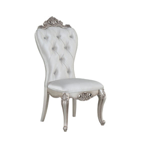 English Elm Cream Side Chairs Set Of 2 - Elegant Tufted Design In Golden Ivory, Perfect For Dining Rooms & More B062P182713