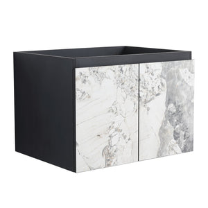 English Elm 24'' Floating Wall-Mounted Bathroom Vanity With Ceramic Sink, Soft-Close Doors & Modern Design P5 W999S00173-GIGA