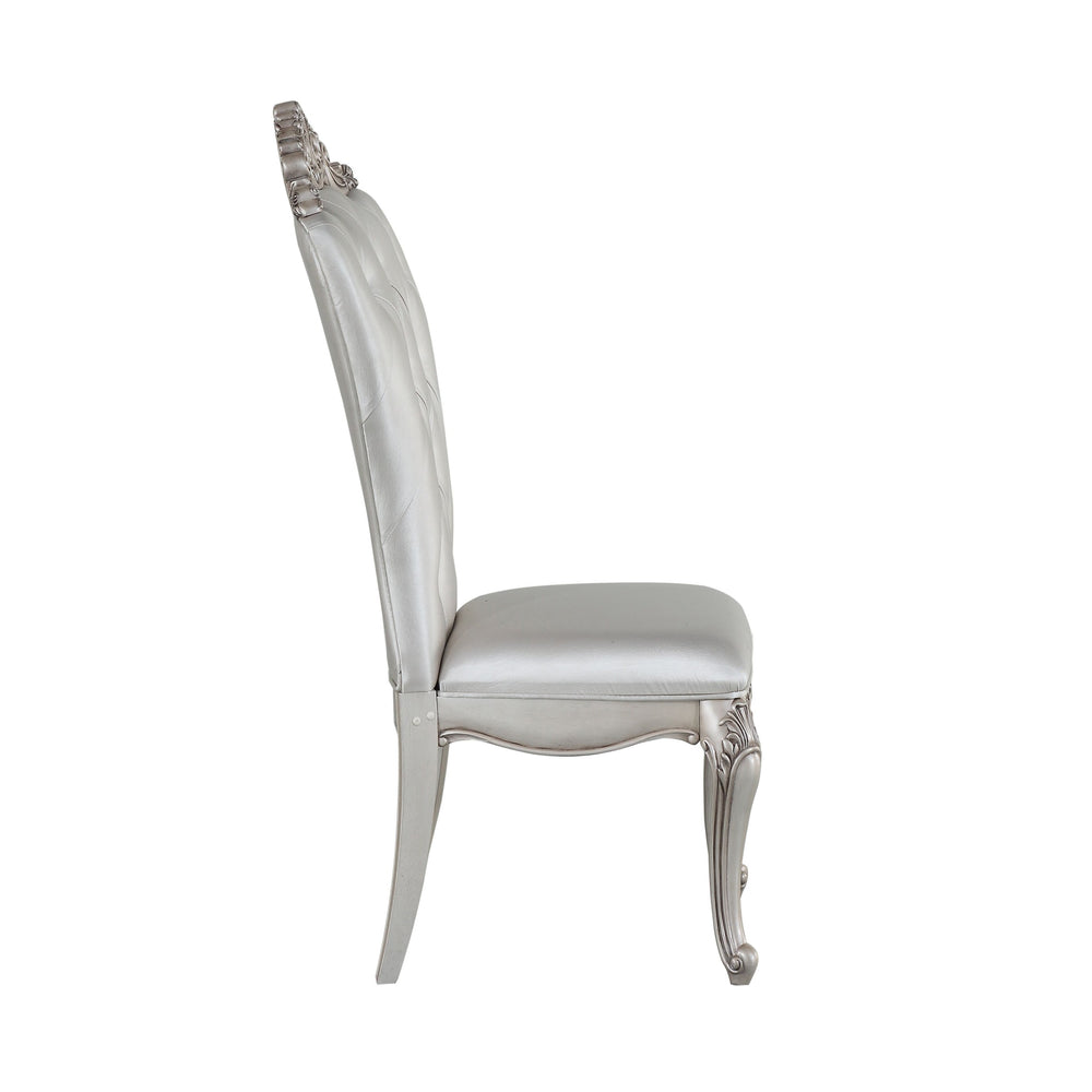 English Elm Cream Side Chairs Set Of 2 - Elegant Tufted Design In Golden Ivory, Perfect For Dining Rooms & More B062P182713