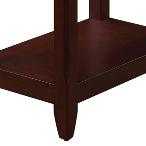 English Elm Espresso Solid Wood Accent Table with Drawer & Bottom Shelf, Compact Nightstand for Apartments Dorms (99) B062P181363