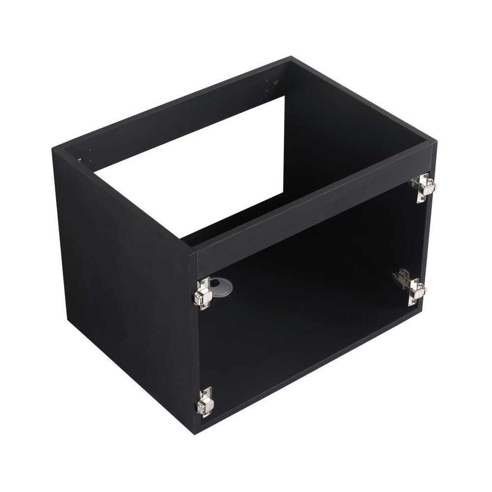 English Elm 24'' Floating Wall-Mounted Bathroom Vanity With Ceramic Sink, Soft-Close Doors & Modern Design P1 W999S00172-GIGA