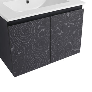 English Elm Bathroom Cabinet Door Panels - Stylish Replacement For 24-Inch Vanities, Durable & Easy Upgrade W999P171154