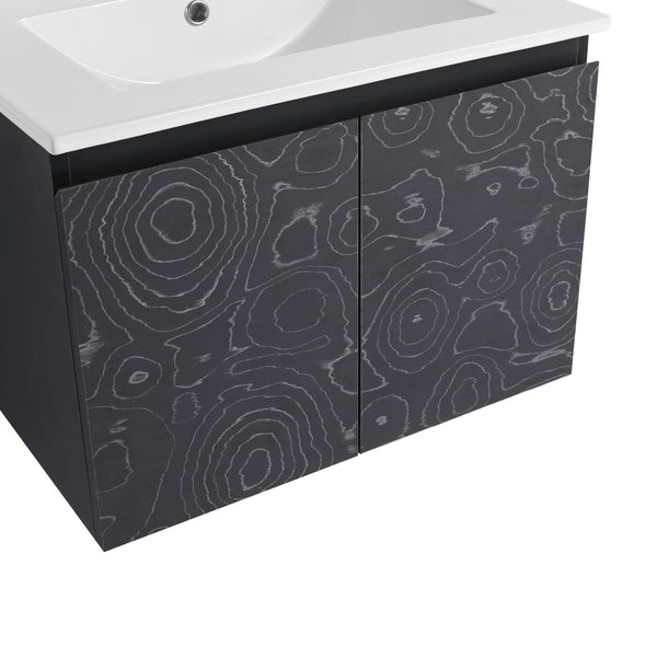 English Elm Bathroom Cabinet Door Panels - Stylish Replacement For 24-Inch Vanities, Durable & Easy Upgrade W999P171154