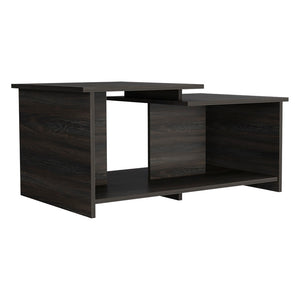 English Elm Wema Espresso Coffee Table with Lower Open Shelf, Modern Elegant Two-Tier Design, Easy Assembly B07092119
