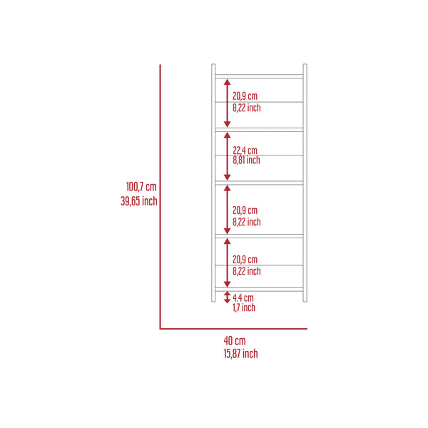 English Elm Vizcaya Compact Home Office Set with Keyboard Tray, Single Drawer & 5-Shelf Bookcase in Black B20092121