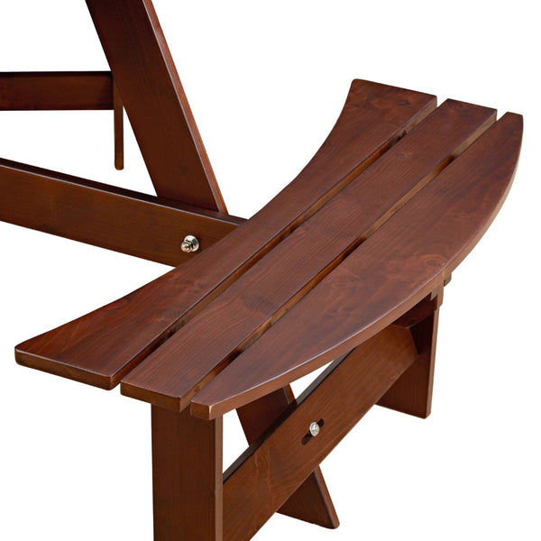 English Elm Outdoor Round Picnic Table For 6 - Stylish, Weatherproof With Umbrella Hole, Ideal For Gardens & Patios W2275P149763-GIGA