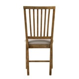 English Elm Tan and Weathered Oak Slat Back Side Chairs (Set Of 2)