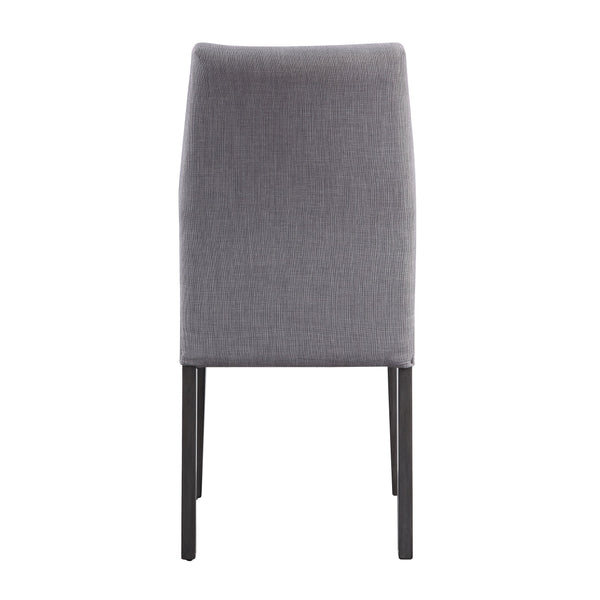English Elm Dove Modern Upholstered Side Chairs Set of 2 in Dove Grey Fabric with Padded Seat & Grey Oak Legs B062P182730