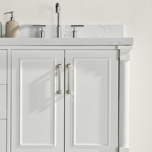English Elm Fully 64" Freestanding Double Bathroom Vanity with Two Handle Sets, Waterproof 5-Layer Paint Finish W1826P167879