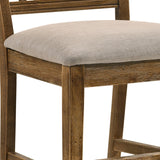 English Elm Tan and Weathered Oak Slat Back Side Chairs (Set Of 2)