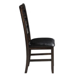 English Elm Black and Espresso Ladder Back Side Chairs (Set Of 2)