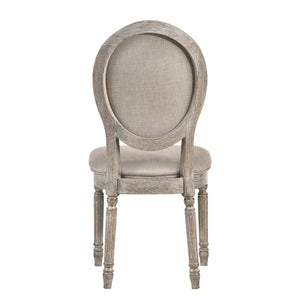 English Elm Tan Side Chairs Set Of 2 - Elegant French-Inspired Design With Rustic Light Oak Finish For Any Space B062P182748-GIGA