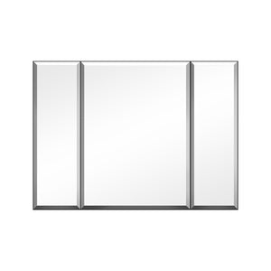 English Elm 36x26 LED Mirror Medicine Cabinet with Dimmable 3-Temp Lighting, Anti-Fog Surface Defogger, Spacious Storage Silver K551P185392