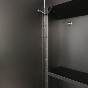 English Elm 36x26 LED Mirror Medicine Cabinet with Dimmable 3-Temp Lighting, Anti-Fog Surface Defogger, Spacious Storage Black K551P185527