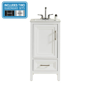 English Elm Fully Assembled 18'' Freestanding Bathroom Vanity - Modern Design, Two Handle Options & Space-Saving K1826P225850