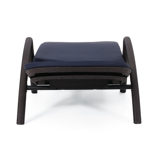 English Elm Christopher Knight Home® - Mikael Chaise Lounge With Cushion – Elegant Dark Brown Design For Ultimate Indoor & Outdoor Comfort 70798.00DNVY