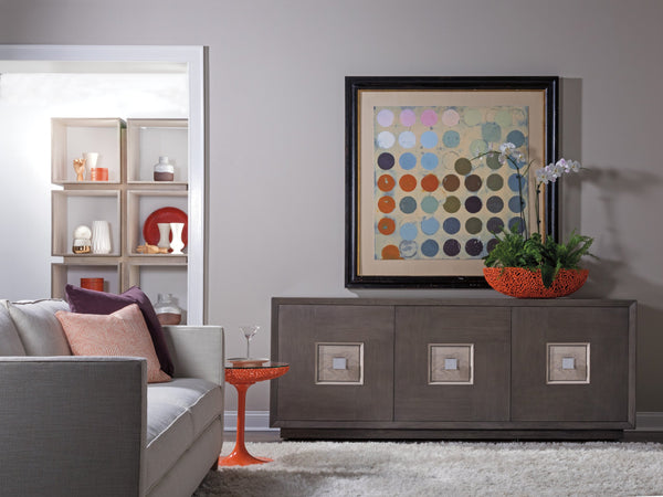 Lexington Artistica Home Mercury Eight-cube Etagere: Modern Bookcase With Unique Mixed Media Design And Stunning Finishes Gray Brown Wood 2025-991c