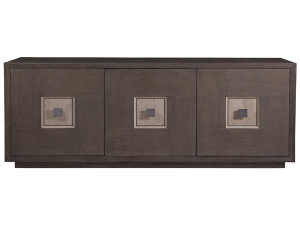 Lexington Artistica Home Mercury Stunning Media Console With Unique Finishes, Adjustable Shelves, And Elegant Design Gray Brown Wood 2025-908