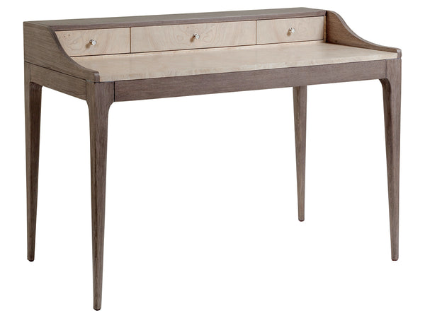 Lexington Artistica Home Mercury Desk - Exquisite Artistica Home Design With Unique Finishes And Solid Brass Hardware Gray Brown Wood 2025-933