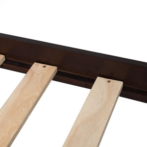 English Elm Twin Over Full Bunk Bed With Storage Drawers – Stylish Espresso Wooden Bunk Bed For Kids & Teens K495S00006-GIGA