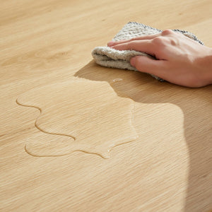 English Elm Dining Table Set with Stowable Benches, Industrial Chipboard & Steel Counter Height, Waterproof Durable Finish White+Natural W1668P186640