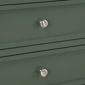 English Elm Weston Vintage Green 2-Drawer Nightstand with Open Shelf, Solid Wood & Dovetail Drawers, 26" L B050P376946