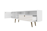 Liberty 70.86" Mid-Century Modern TV Stand in White 202AMC6 Manhattan Comfort