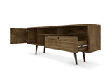 Liberty 70.86" Mid-Century Modern TV Stand in Rustic Brown 202AMC9 Manhattan Comfort