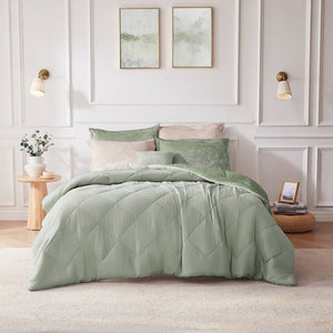 English Elm 4PCS King Sheet Set - Ultra-Soft 100% Polyester Microfiber, Deep-Pocket Fitted Sheet, Wrinkle-Resistant Comfort Green 19.68 L x 12.99 W x 7.87 H B035P341214