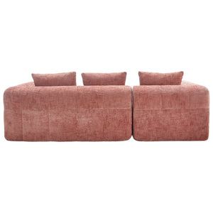 English Elm United Modern Chenille 98.42-Inch L-Shaped Modular Sectional Sofa With Chaise & Side Pockets P1 W1568S00148-GIGA