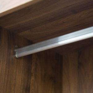 English Elm Tall Armoire Wardrobe: Stylish Farmhouse Clothing Storage With Sliding Barn Door, Drawers & Shelves W1321S00021-GIGA