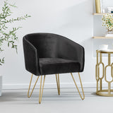 Christopher Knight Home® - Noble House - Grelton Modern Glam Velvet Club Chair with Hairpin Legs