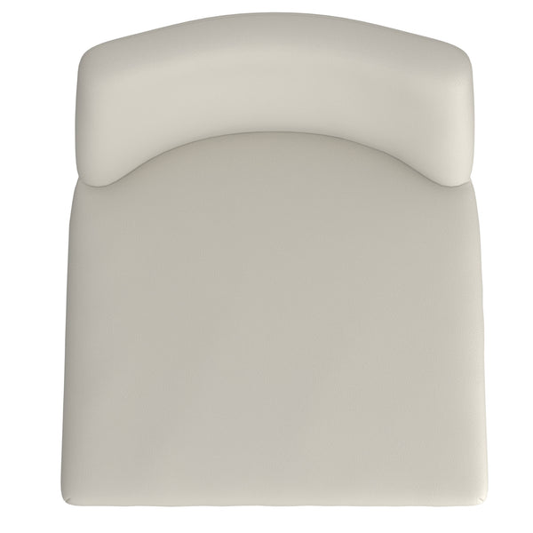 Worldwide Home Furnishings Jace-26'' High Back Counter Stool With Stylish Contoured Design For Modern Home Décor And Comfort Beige Pu,Black Faux Leather,Metal 203-082pubg_Bk