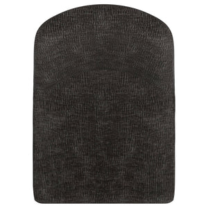 Worldwide Home Furnishings Dario-26'' Counter Stool - Stylish Plush Chenille Seat With Sturdy Black Metal Frame For Comfort Charcoal Fabric 203-271ch