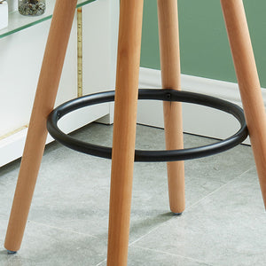 Worldwide Home Furnishings Diablo-26" Stylish Counter Stool With Contoured Seat And Solid Wood Legs For Ultimate Comfort Grey,Natural Abs,Solid Wood 203-352gy