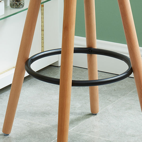 Worldwide Home Furnishings Diablo-26" Stylish Counter Stool With Contoured Seat And Solid Wood Legs For Ultimate Comfort Grey,Natural Abs,Solid Wood 203-352gy