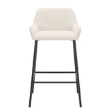 !nspire Baily 26'' Counter Stool Beige/Black Fabric/Metal