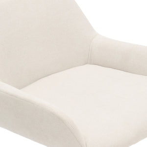 Worldwide Home Furnishings Baily-26'' Stylish Beige Fabric Counter Stool With Plush Cushion And Sturdy Matte Black Frame Beige,Black Fabric,Metal 203-541beg