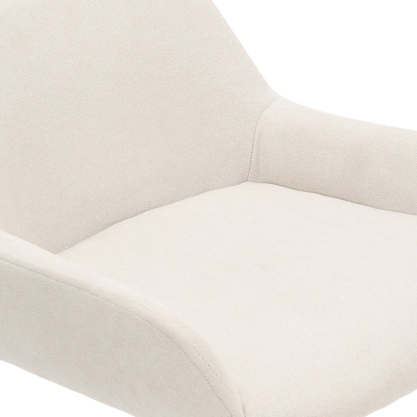 Worldwide Home Furnishings Baily-26'' Stylish Beige Fabric Counter Stool With Plush Cushion And Sturdy Matte Black Frame Beige,Black Fabric,Metal 203-541beg