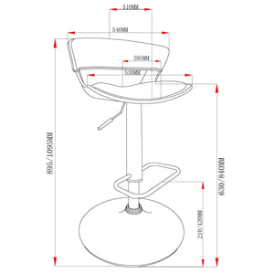 Worldwide Home Furnishings Rover-air Modern Mid-century Counter Stool With Comfortable Faux Leather Cushion And 360° Swivel Charcoal,Black Wood,Faux Leather 203-554ch