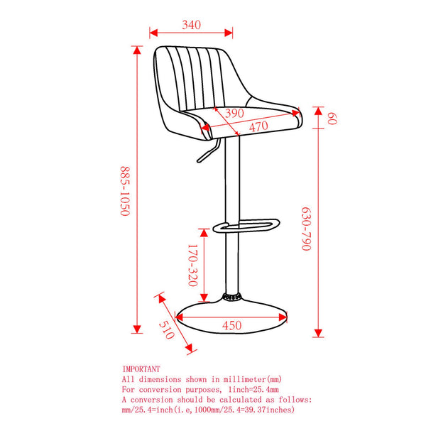 Worldwide Home Furnishings Kron-air Stylish Adjustable Stool With Winged Back And Tufted Upholstery For Bar Or Counter Use Black,Black Faux Leather,Metal 203-574pubk