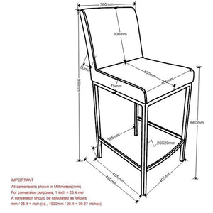 Worldwide Home Furnishings Porto-26" Contemporary Counter Stool With Faux Leather Comfort For Stylish Home Bars And Dining Areas White,Chrome Faux Leather,Metal 203-576wt