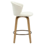 !nspire Tula 26'' Counter Stool Beige/Natural Fabric/Wood