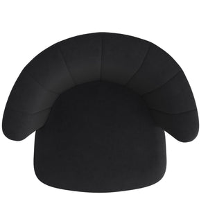 Worldwide Home Furnishings Tula-26'' Stylish Black Counter Stool With Plush Velvet Seat And Elegant Walnut Legs For Comfort Black,Washed Oak Velvet,Solid Wood 203-583bk