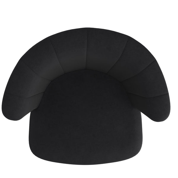 Worldwide Home Furnishings Tula-26'' Stylish Black Counter Stool With Plush Velvet Seat And Elegant Walnut Legs For Comfort Black,Washed Oak Velvet,Solid Wood 203-583bk