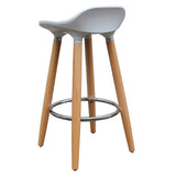 !nspire Trex 26" Counter Stool White/Natural Abs/Solid Wood