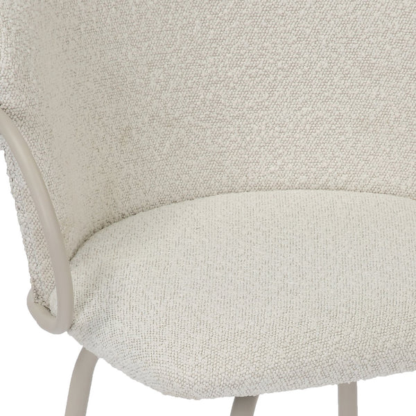 Worldwide Home Furnishings Kalani-26'' Swivel Counter Stool With Textured Boucle Fabric For Timeless Style And Comfort Beige,Beige Fabric,Metal 203-995bg