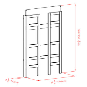Winsome Wood Torino 3-piece Foldable Storage Shelf With 2 Stylish Fabric Baskets - Versatile, Space-saving Design Black Solid Wood 20306-winsome-wood